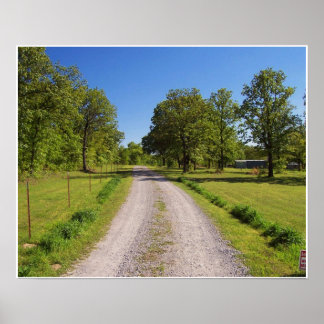 Farm Driveway Poster