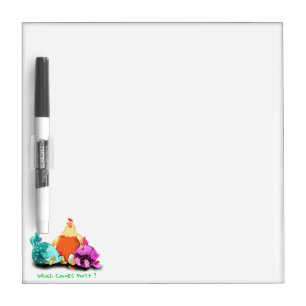 Farm Dry Erase Board Chickens Waiting Egg To Hatch