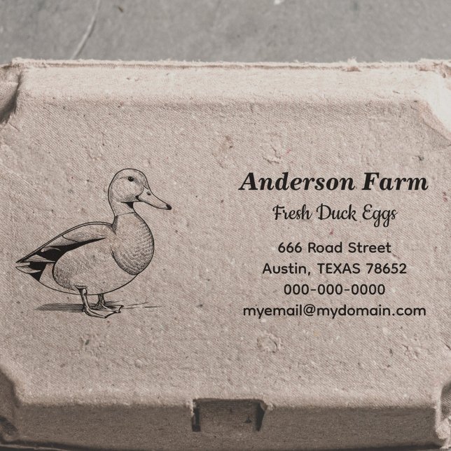Farm Duck Eggs Return Address  Self-inking Stamp (Farm Duck Eggs Return Address Self-inking Stamp)