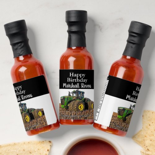 Farm Equipment Tractor Welcome Corn Birthday Hot Sauces