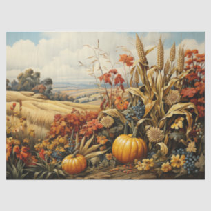 Farm Fall Autumn Pumpkin Decoupage Tissue Paper