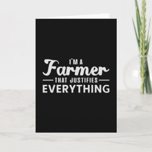 Farm Farmer Agriculture Farming Funny Tractor Gift Card
