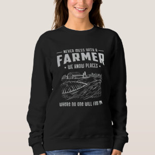 Farm Farmer Farming Agriculture Funny Tractor Gift Sweatshirt