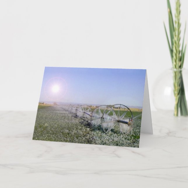 Farm Field Sympathy Card (Front)
