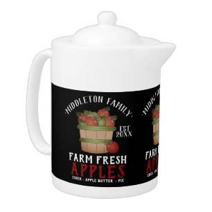 Farm Fresh Apple Basket Teapot