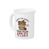 Farm Fresh Apples Beverage Pitcher