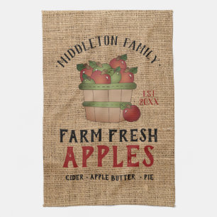 Farm Fresh 🍎 Apples Kitchen Towel