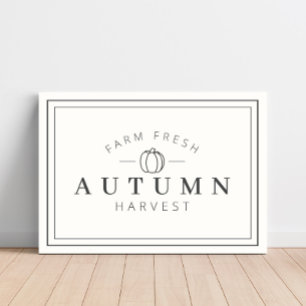 Farm Fresh Autumn Harvest Fall Canvas