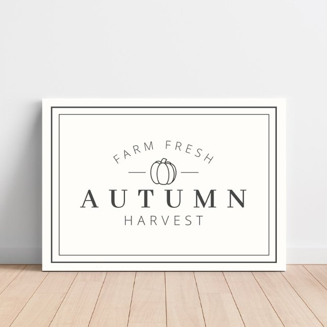 Farm Fresh Autumn Harvest Fall Canvas Print (Creator Uploaded)