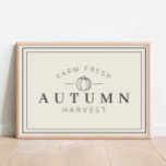 Farm Fresh Autumn Harvest Fall Poster<br><div class="desc">We are always adding new designs daily!</div>