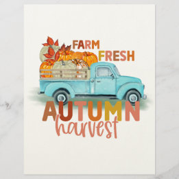 Farm Fresh Autumn Harvest Letterhead