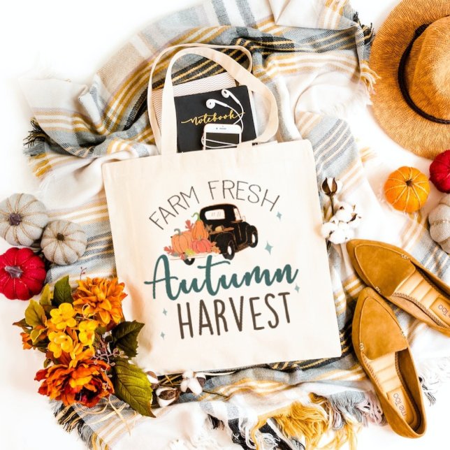 Farm Fresh Autumn Harvest Tote Bag (Creator Uploaded)