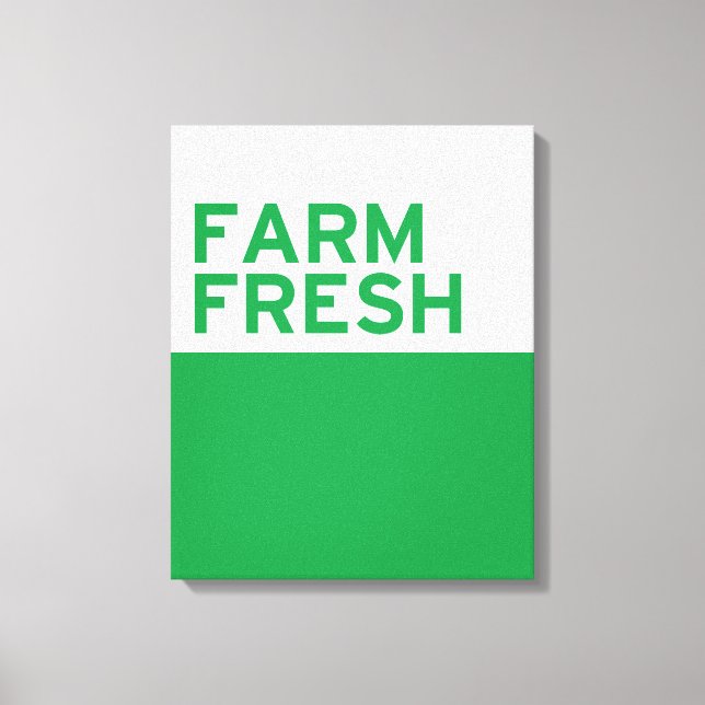 Farm Fresh Canvas Print (Front)