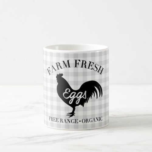 Farm Fresh Chicken Country Gingham Coffee Mug