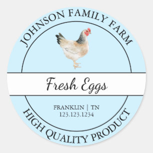 Farm Fresh Chicken Egg Blue Label