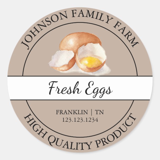 Farm Fresh Chicken Egg Brown Label (Front)