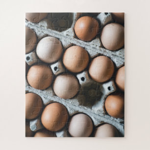 Farm Fresh Chicken Eggs in Carton Jigsaw Puzzle