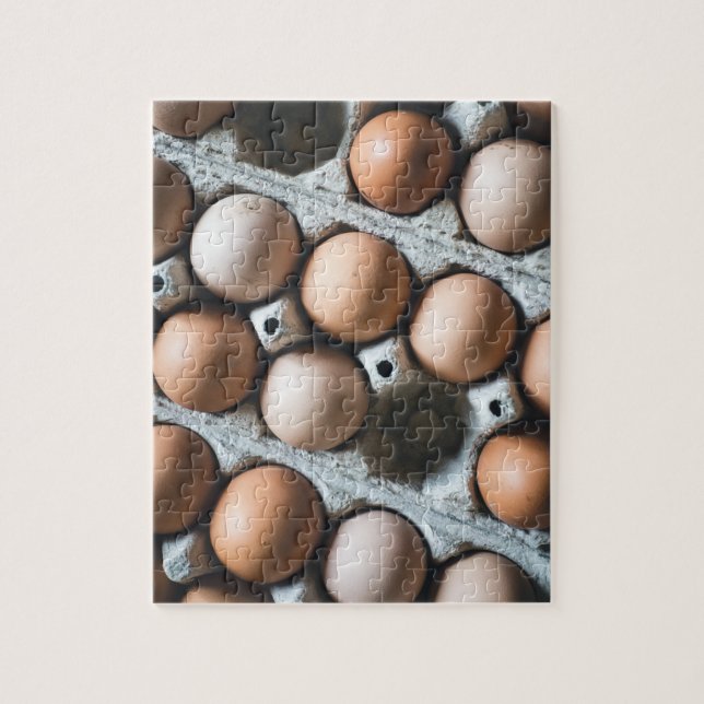 Farm Fresh Chicken Eggs in Carton Jigsaw Puzzle (Vertical)