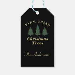 farm fresh christmas pine trees Personalized Gift Tags