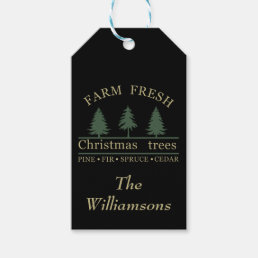 farm fresh christmas tree Personalized Gift Tags
