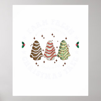 farm fresh christmas tree poster