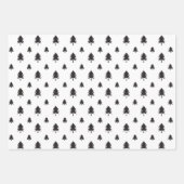 Farm Fresh Christmas Tree Truck Back & White Wrapping Paper Sheets (Front 3)