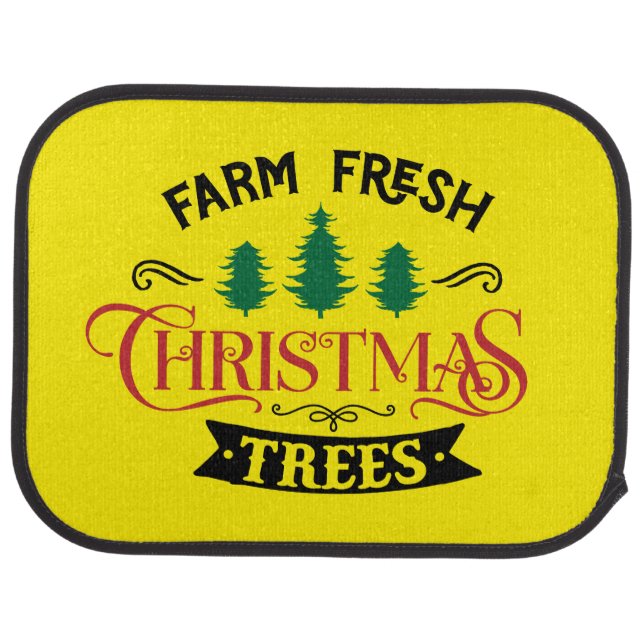 Farm Fresh Christmas Trees Design-54390 Car Floor Mat (Rear)