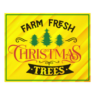 Farm Fresh Christmas Trees Design-54390 Photo Print