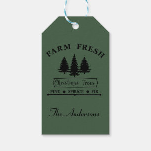 Farm fresh Christmas trees Gift Tags