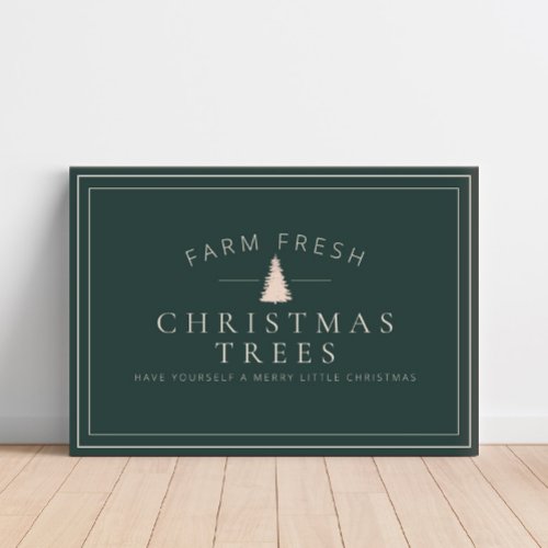 Farm Fresh Christmas Trees Holiday Canvas