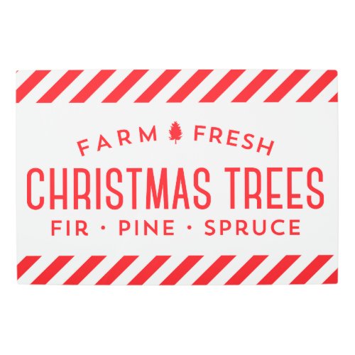 Farm Fresh Christmas Trees Metal Print