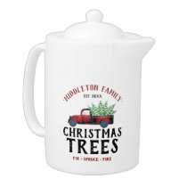 Farm Fresh Christmas Trees Teapot