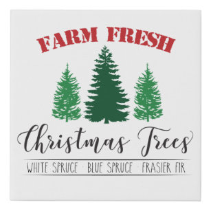 Christmas Tree Farm Canvas Art Prints Zazzle