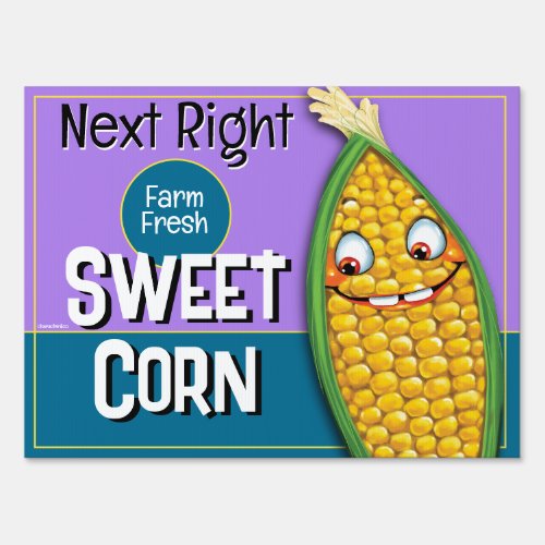 Farm Fresh Corn for sale 18x24 Road   Sign