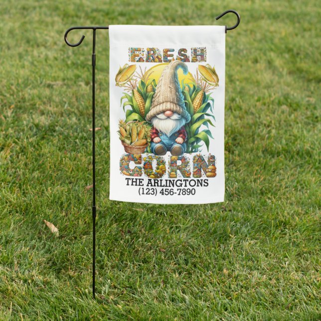 FARM FRESH CORN - SEE BACK GARDEN FLAG (In SItu)