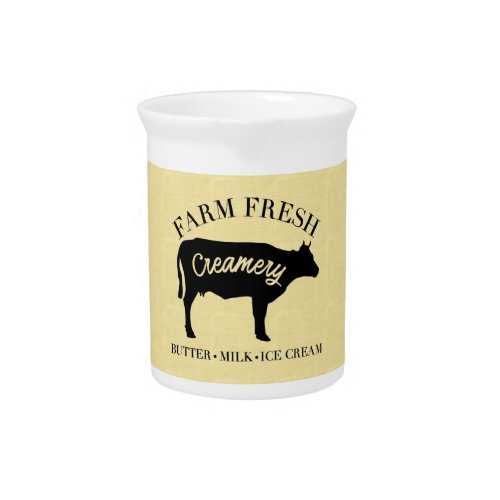 Farm Fresh Creamery Cow Beverage Pitcher