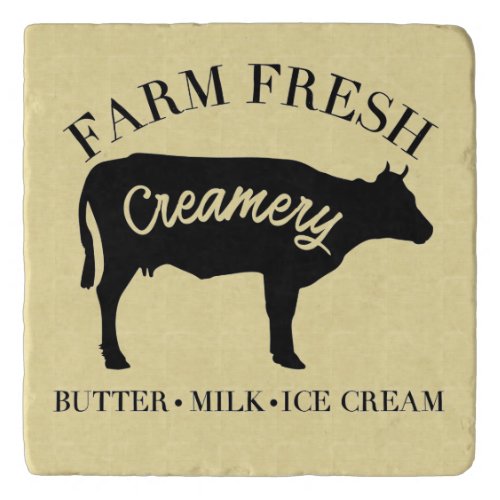 Farm Fresh Creamery Cow Trivet