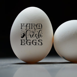 Farm Fresh Egg Rubber Stamp