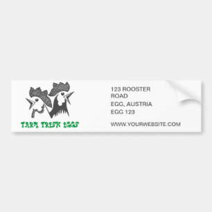 Farm Fresh Eggs Bumper Sticker