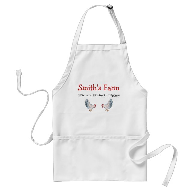 Farm Fresh Eggs Business Apron (Front)