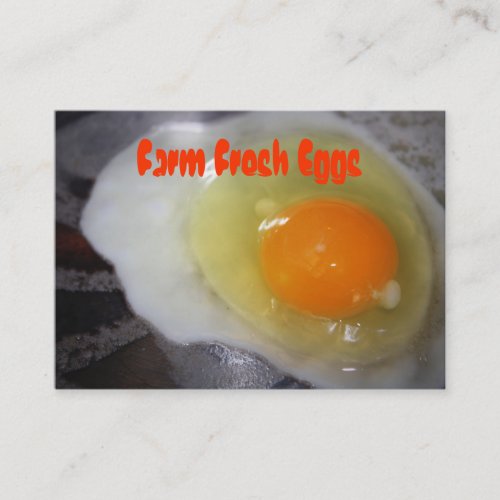 Farm Fresh Eggs Business Card