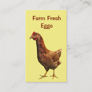Farm Fresh Eggs Business Card