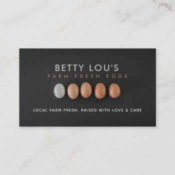 Farm Fresh Eggs Business Cards by MsRenny at Zazzle