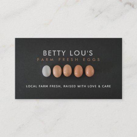 Farm Fresh Eggs Business Cards