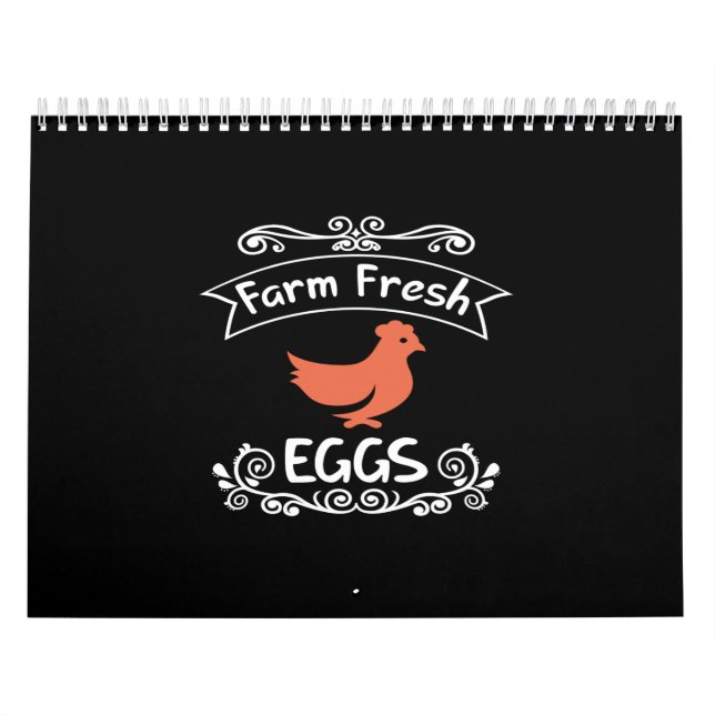 farm fresh eggs calendar (Cover)