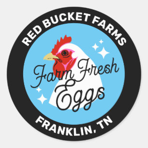 Farm Fresh Eggs Carton Label