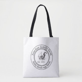 Farm Fresh Eggs Chicken Coop Rustic Country Farm Tote Bag