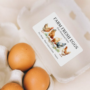 Farm Fresh Eggs Chicken Farm Label