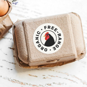 Farm Fresh Eggs Chicken Head Carton Label