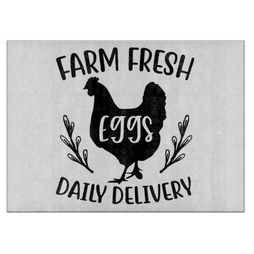 Farm Fresh Eggs Cutting Board